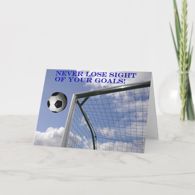 Objectifs de football Cartes de voeux (Devant)