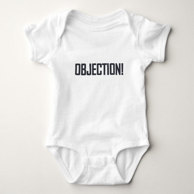 Objection! Baby Bodysuit (Front)