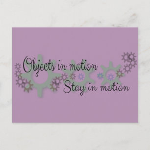 Objects in Motion Postcard