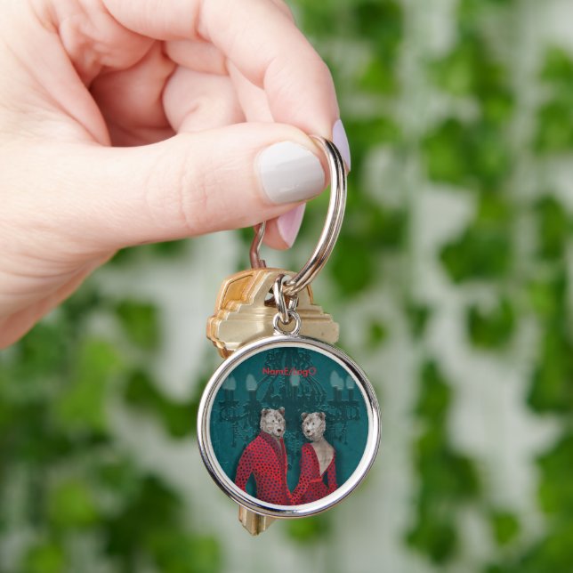 objet_20_une femme, un homme_2 keychain (Hand)