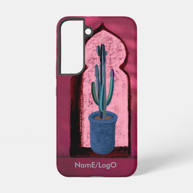 objet_21_a window with a cactus samsung galaxy s22 case (Back)