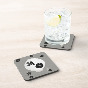 objet_22_camellia,bird and pottery hard plastic coaster
