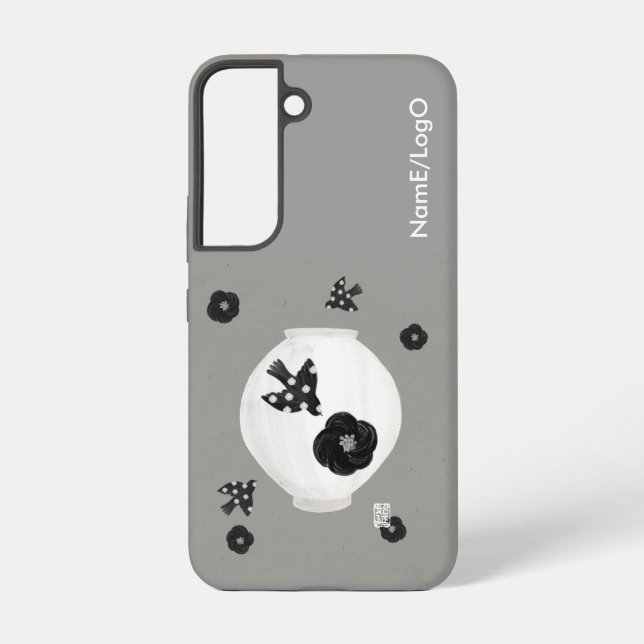 objet_22_camellia,bird and pottery samsung galaxy s22 case (Back)