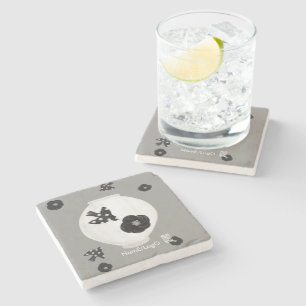 objet_22_camellia,bird and pottery stone coaster