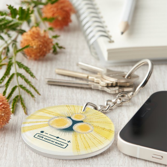 objet_3_sun control metre acrylic keychain (Front Right)