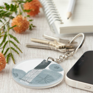objet_9_autumn leaves_2 acrylic keychain