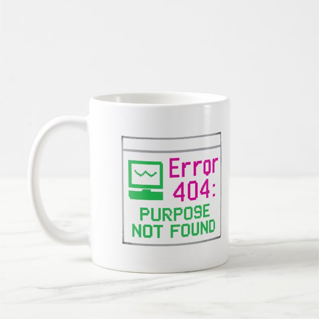 Objet introuvable | Mug Humour technique - Erreur  (Gauche)