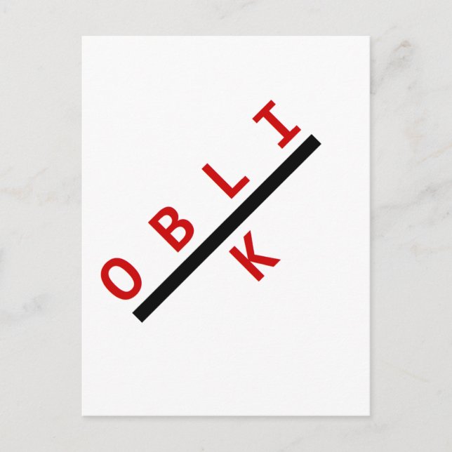 oblik rouge postcard (Front)