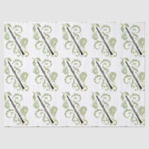 Oboe and Foliage Tissue Paper