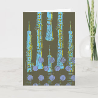 Oboe and polkadots card