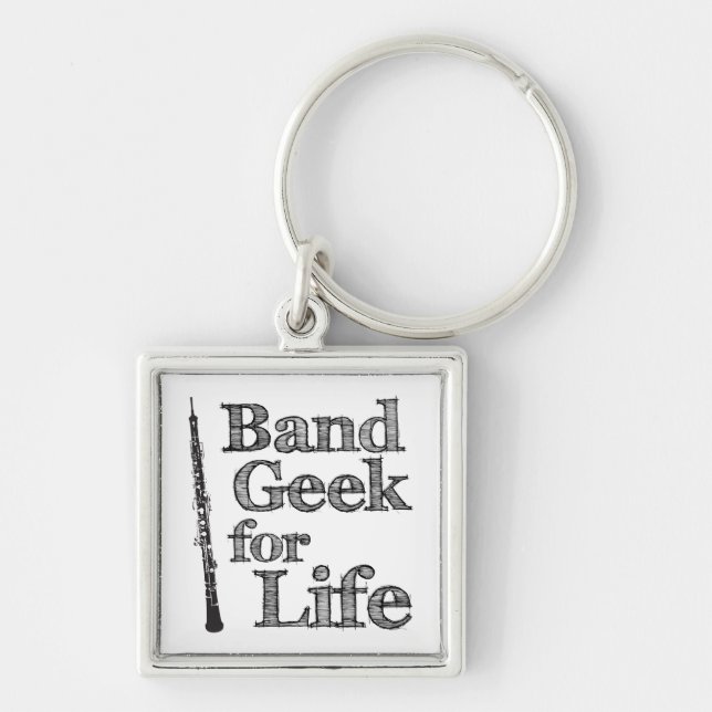 Oboe Band Geek Keychain (Front)