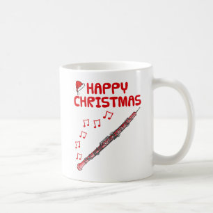 Oboe Christmas Woodwind Musician Music Teacher Coffee Mug