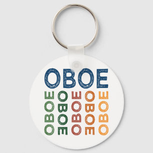 Oboe Colourful Keychain