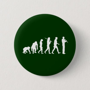 Oboe evolution funny Oboist humour gift 2 Inch Round Button