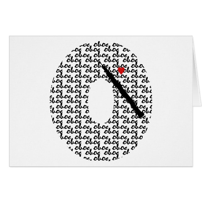 Oboe Letter O (Front Horizontal)
