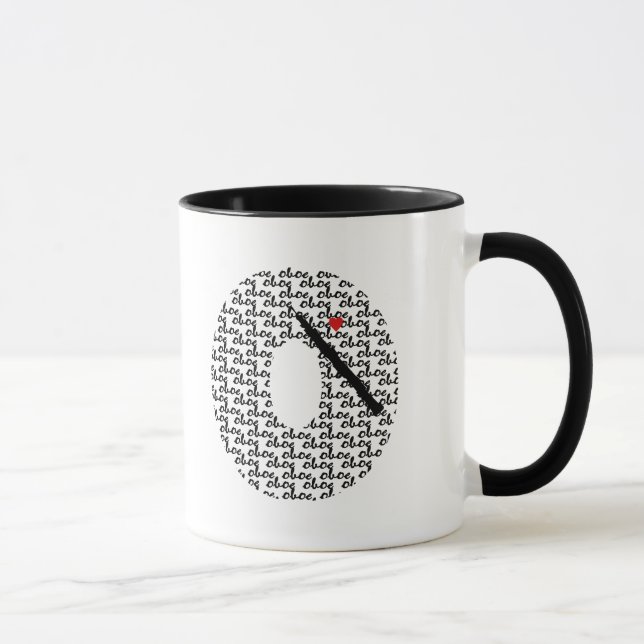 Oboe Letter O Mug (Right)