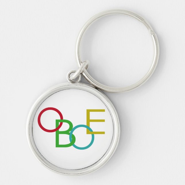 OBOE Letters Keychain (Front)