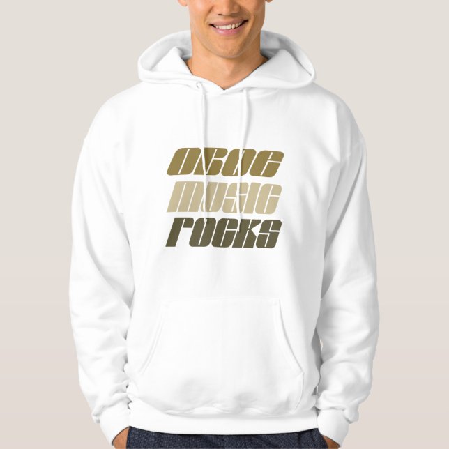 Oboe Music Rocks Gift Hoodie (Front)
