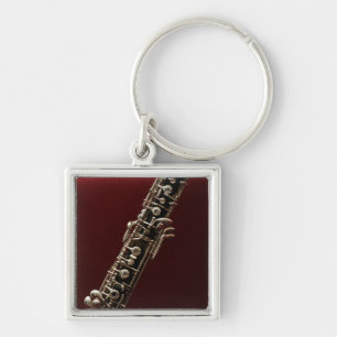Oboe musical instrument keychain