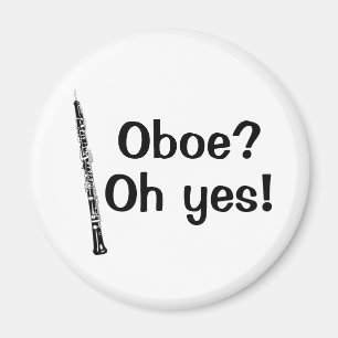 Oboe Oh Yes Music Instrument Magnet