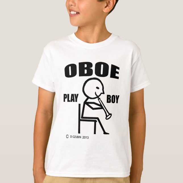 Oboe Play Boy T-Shirt (Front)