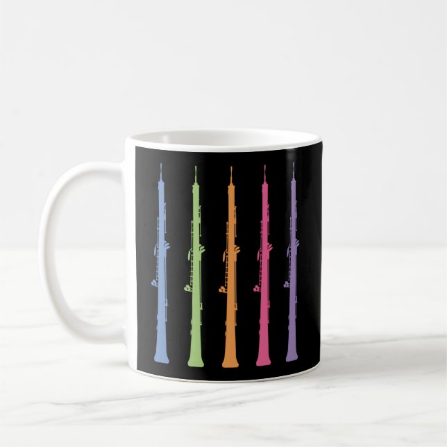Oboe Player Music Oboist Coffee Mug (Left)
