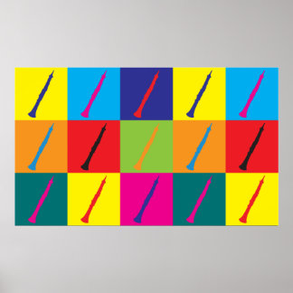 Oboe Pop Art Poster