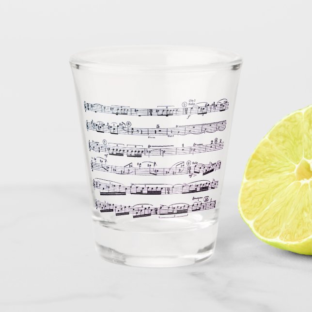 Oboe reed holder / shot glass (Front)