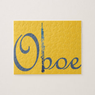 Oboe Script Jigsaw Puzzle
