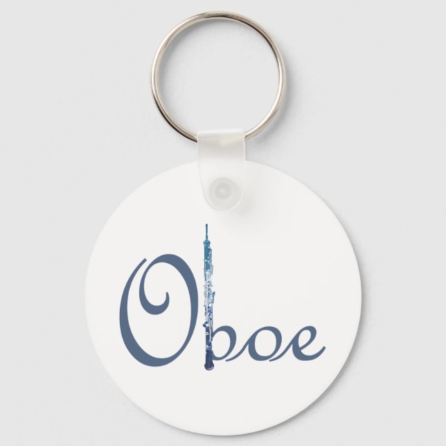 Oboe Script Keychain (Front)