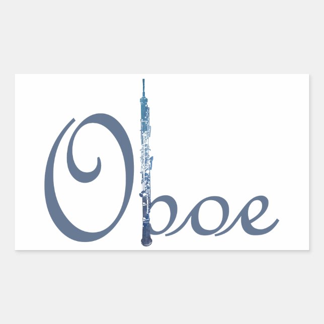 Oboe Script Sticker (Front)