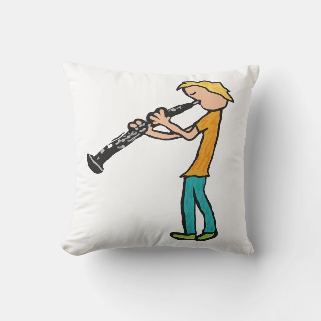 Oboe Throw Pillow (Front)