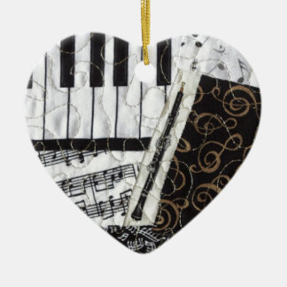 Oboe Woodwind Musical Instrument Ceramic Ornament