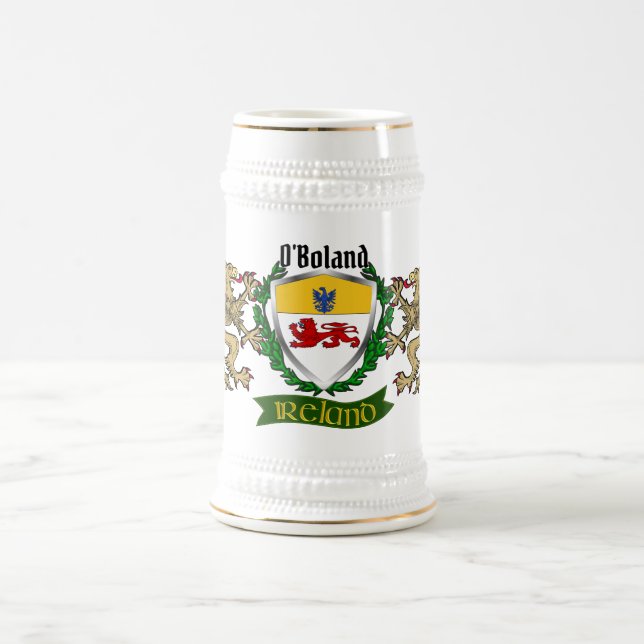 O'Boland Irish Shield Beer Stein (Center)
