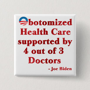 Obotomized Healthcare 2 Inch Square Button