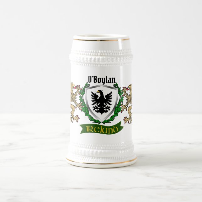 O'Boylan Irish Shield Beer Stein (Center)