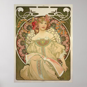 Obraz 1897 by Alfons Mucha - Poster