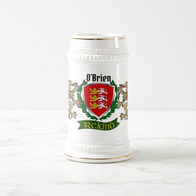 O'Brien/Brien Irish Shield Beer Stein (Center)
