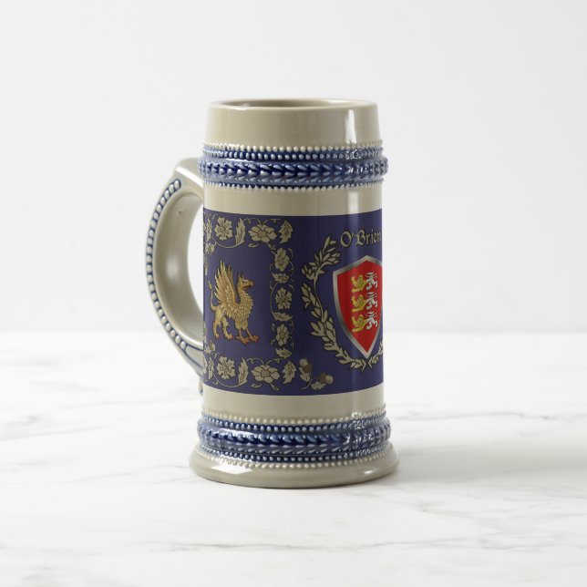 O'Brien/Brien Irish Shield Griffin Stein (Front Left)