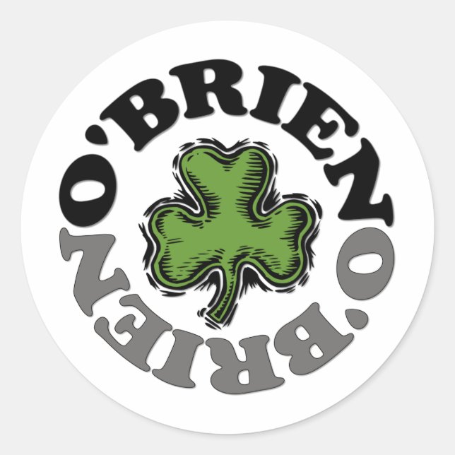 O'Brien Classic Round Sticker (Front)
