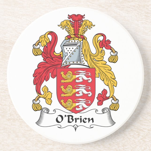 O'Brien Family Crest Coaster (Front)