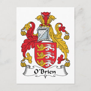 O'Brien Family Crest Postcard