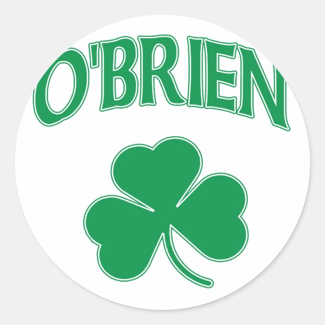 O'Brien Irish Classic Round Sticker (Front)
