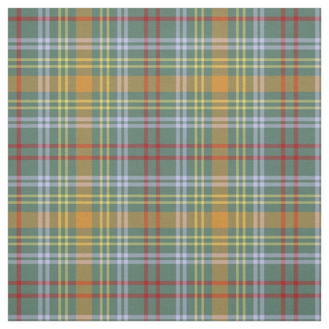 O'Brien Tartan Pattern Colourful Irish Plaid Fabric (Swatch)