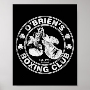 O'brien's Boxing Club - Irish Surname Boxing  Poster