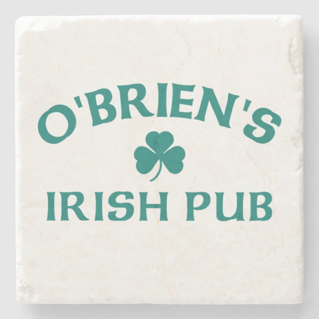 O'Brien's Irish Pub  Stone Coaster (Front)