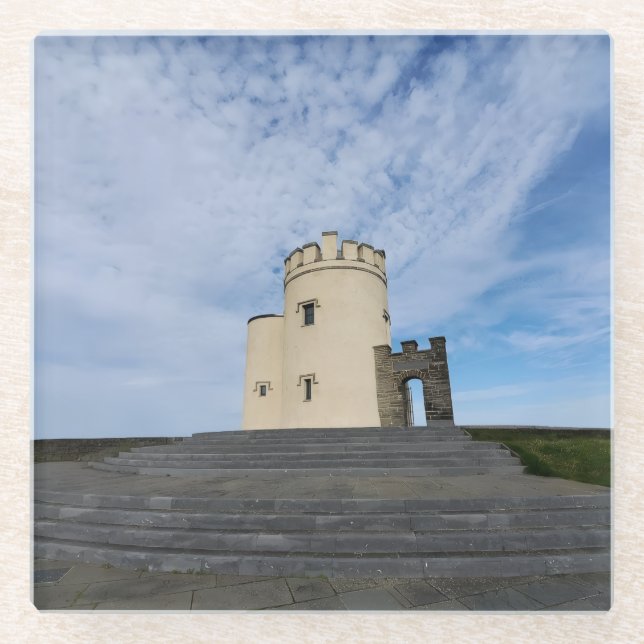 O'Brien's Tower Ireland Glass Coaster (Front)