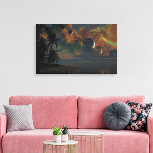 Obscura (Shores) Canvas Print (Insitu(LivingRoom))