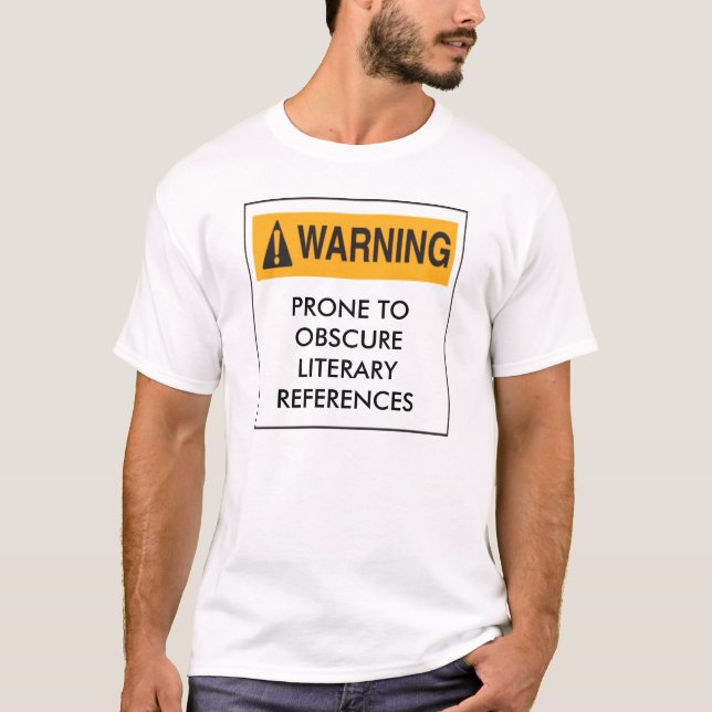 Obscure Literary References T-shirt (Front)