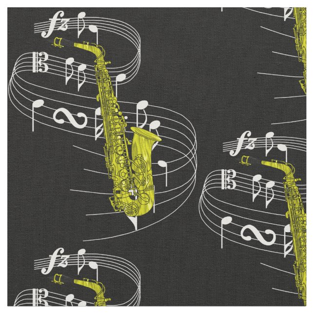 Obscurité de tissu de saxophone (Fermer)